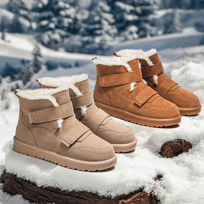 加绒防滑情侣棉靴5104