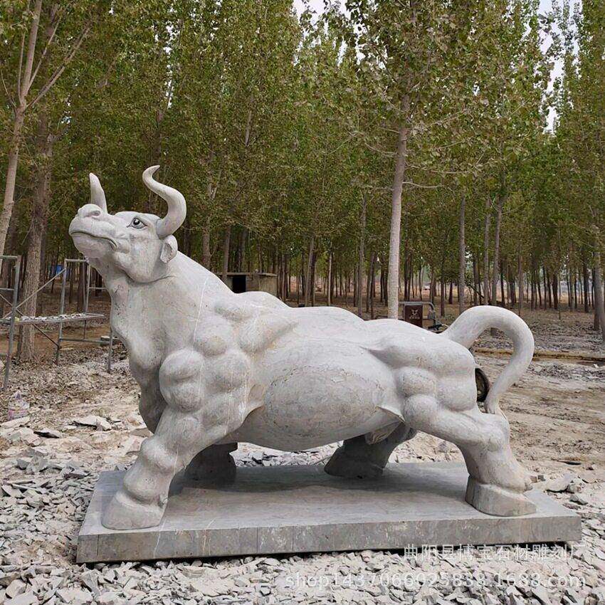 定制青石石雕牛 拓荒牛开荒牛牛雕塑石雕牛牦牛厂家