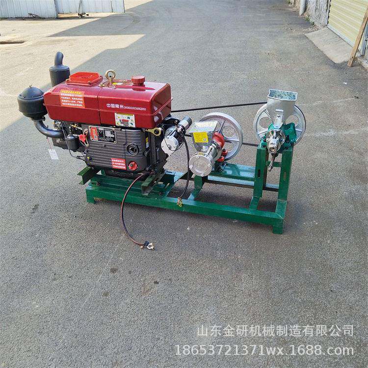 流动摆摊汽油款膨化机双机头面粉山粑粑机柴油自熟式江米棍机