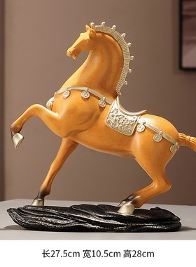 老板领导办公室桌马到成功装饰摆件高档J客厅屏风博古架酒柜工艺