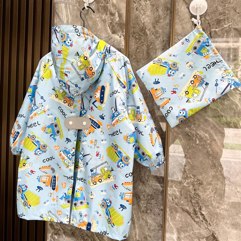 儿童雨衣男童女童幼儿园小学生y上学带书包位防水长款全身防暴雨