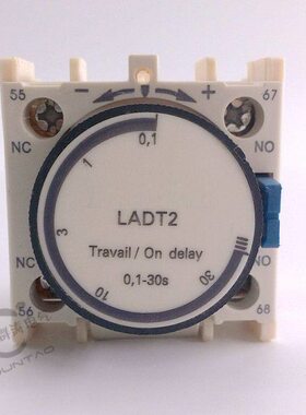 空气延时头LADT2交流接触器延时0.1-30S触头辅助机械延时头