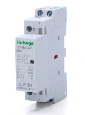 25A 63A直流接触器DC24V 63A小型交直流接触器模数化导轨常开定制