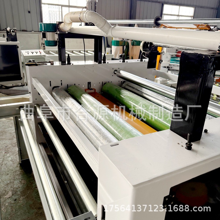 木饰面碳纤维板胶膜贴面机 全自动板材双面平贴机 保护膜复卷机