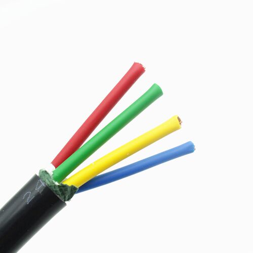 起帆电线YJVR4芯3*4+1*2.5平方软电缆3*4+1*1.5平方国标三相四线