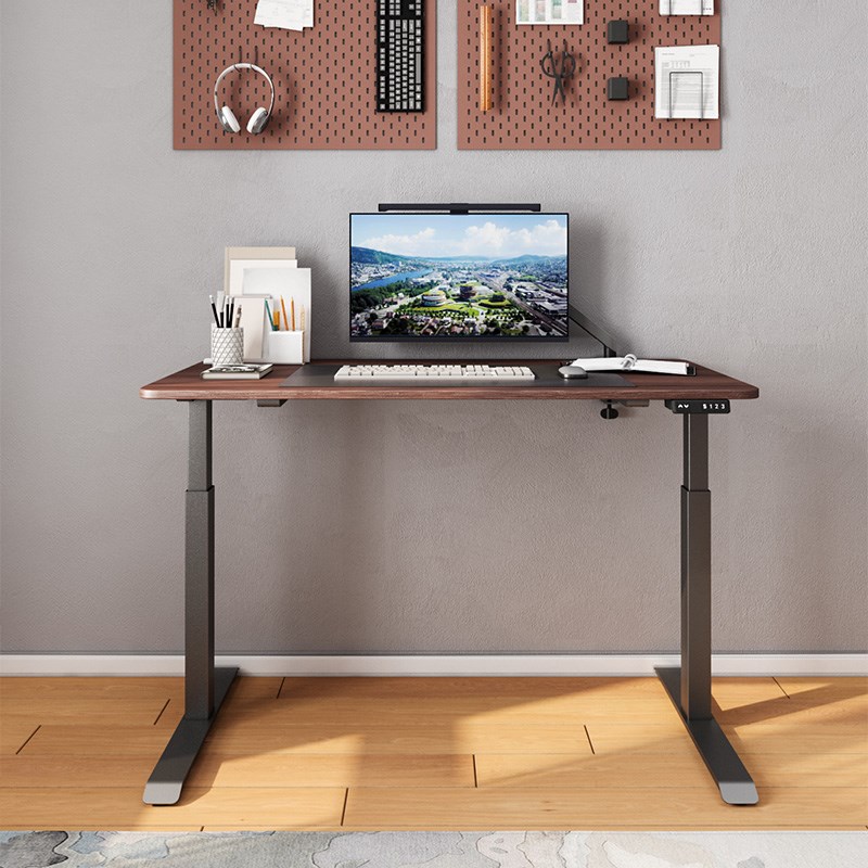 爱琳A2双电机智能电动升降桌办公家用电脑桌学习桌实木书桌桌腿