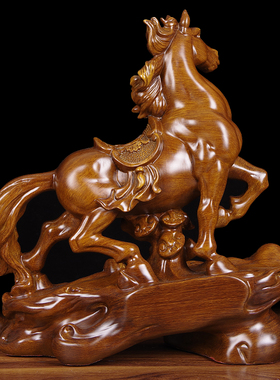 马摆件一对招财马到成功办公室老板桌酒柜客厅电视柜开业乔迁礼品