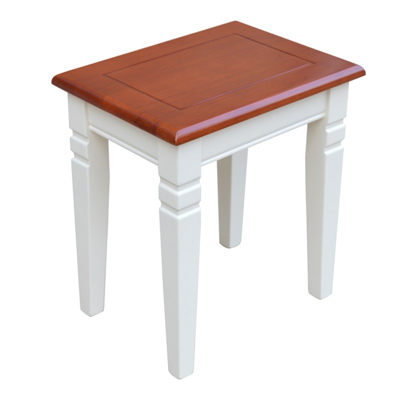 美甲凳诊所医院凳子化妆凳白梳妆凳换鞋凳加厚实木餐桌椅实木方凳