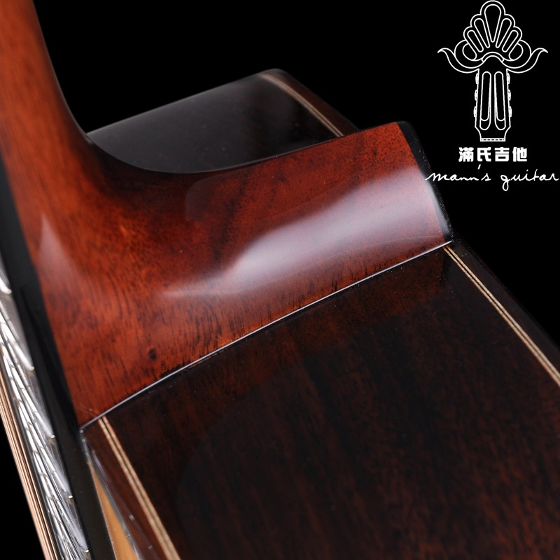 满氏手工吉他 指弹民谣吉他 OM型40寸MF51云杉玫W瑰木全单板吉他