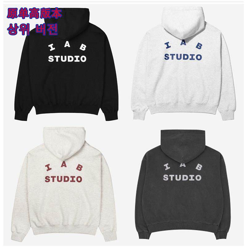 IAB STUDIO Hoodie韩国潮牌男女款抓绒连帽衫上衣情侣卫衣外套