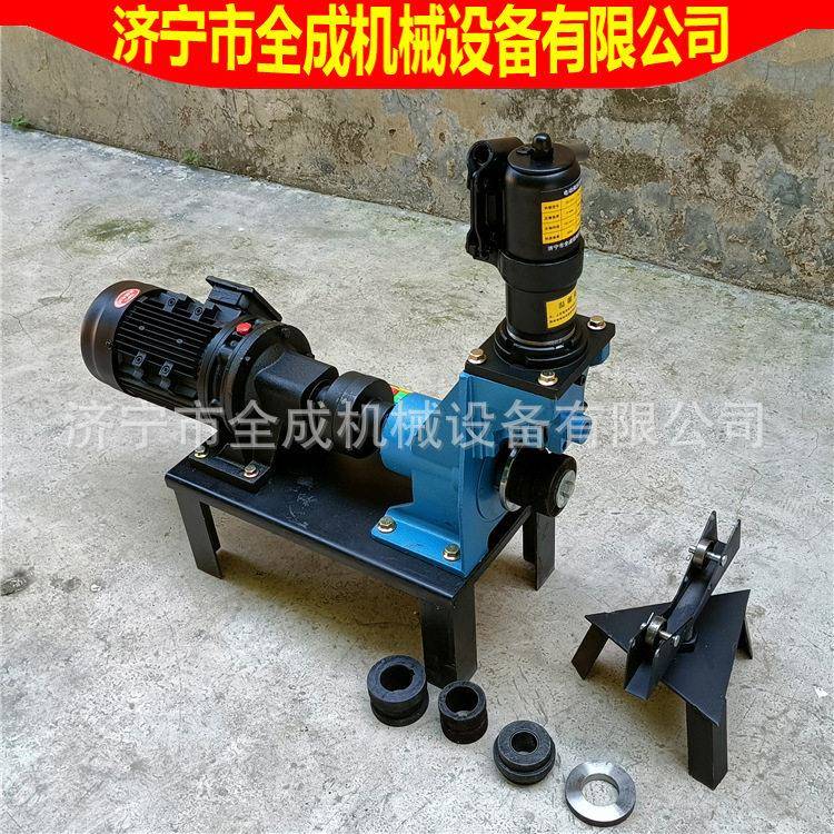 全成消防管电动压槽滚槽机建筑消防镀锌管无缝管衬塑管液压开槽机