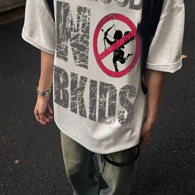 美式短袖oversize高街t恤男款