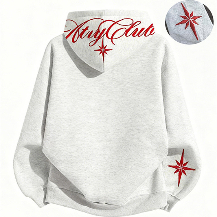 美式连帽卫衣男痞帅小众百搭外套