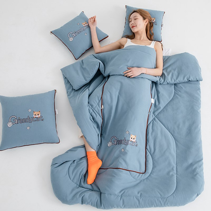 抱枕被子两用车用靠枕车子高x档四季通用夏天空调被枕头毯子二合