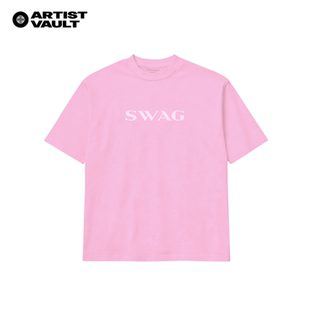 Skylrk Justin bieber官方周边  SWAG T恤 CLOUD PINK 云粉