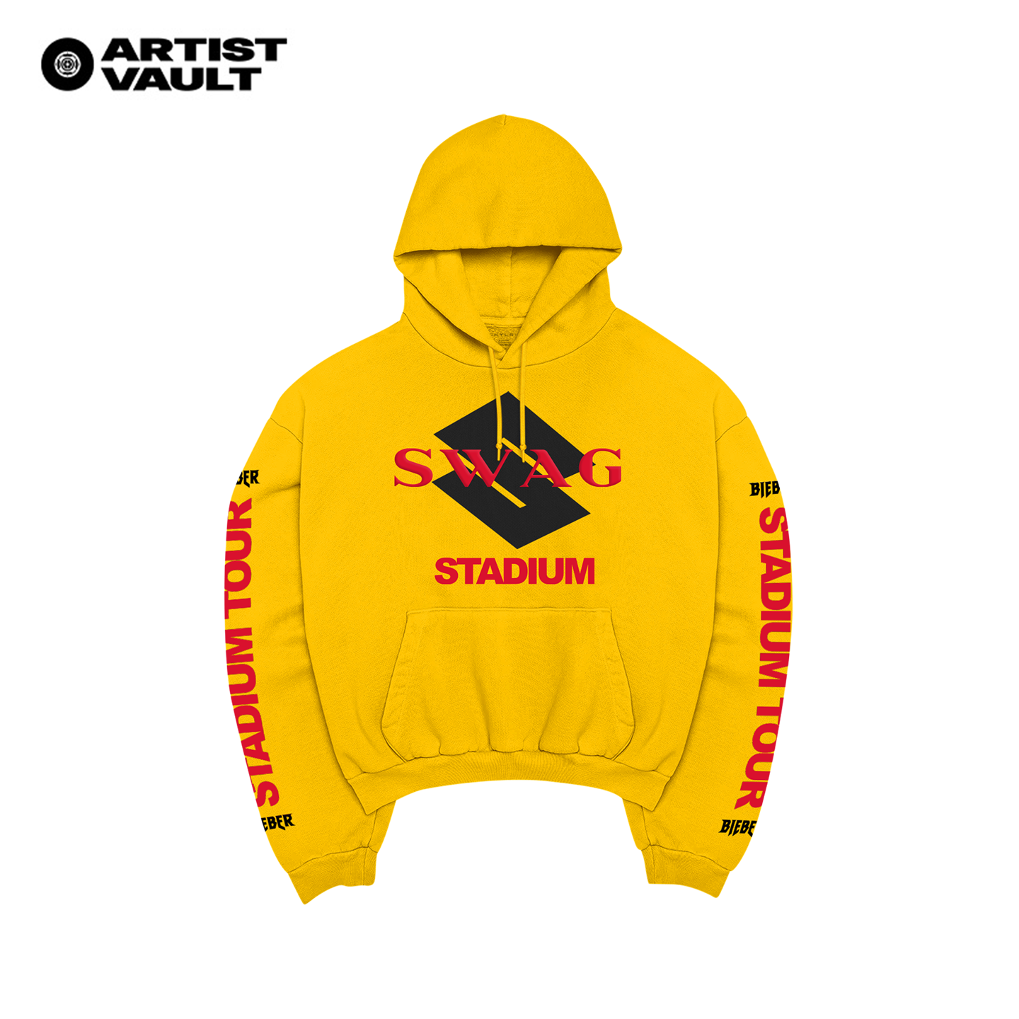 Skylrk Justin bieber官方周边 SWAG 怀旧巡演连帽卫衣YELLOW黄色图片