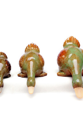 陶瓷鸭子摆件吸水鸭创意家居饰品装饰工艺品花园庭院水景鱼池造景