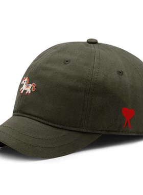 【官方直营】Ami fien马年限定棒球帽男女军绿色鸭舌帽百搭休闲潮