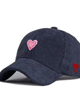【官方直营】Ami fien爱心图案休闲夏季鸭舌帽女士透气刺绣高级感