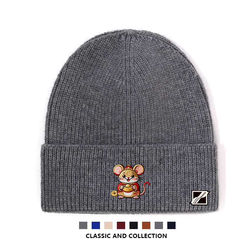 【官方直营】WE11DONE DDESO毛线帽鼠年限定冬季保暖针织帽百搭款