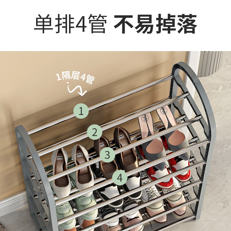 鞋架子家用室内门口收纳神器宿舍大学生小型简易多层防尘鞋柜网红