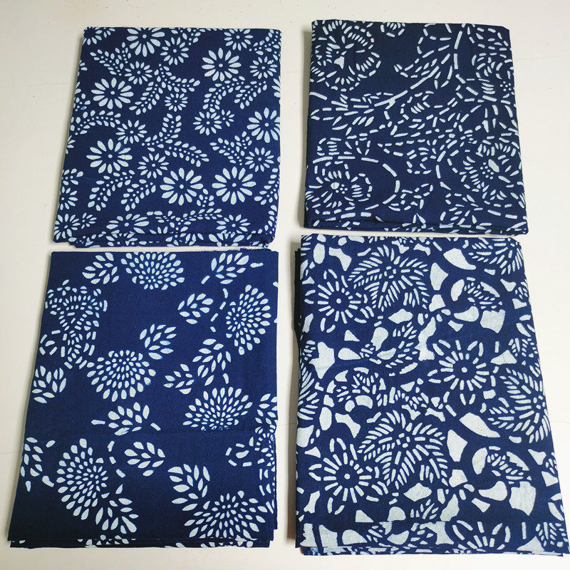 乌镇 手工植物蓝染全棉土布料 民族风户外挂布 窗帘门帘 复古花布,居家布艺,海绵垫/布料/面料/手工diy,淘宝优惠券,粉丝福利购,淘宝优惠卷