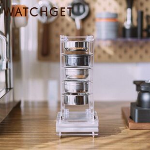watchget 亚克力粉碗架收纳存放架咖啡粉碗58mm器具分水网置物架