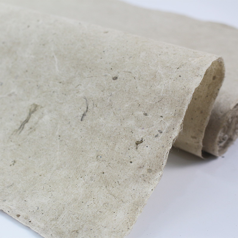 西河麻纸纯天然构树皮纸古法手工制作书画创作用宣纸毛边构皮纸
