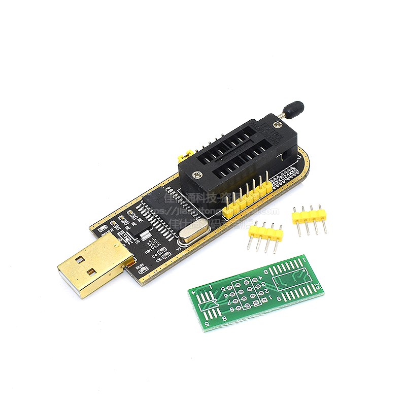 土豪金 CH341A 编程器 USB 主板路由液晶 BIOS FLASH 24 25 烧录