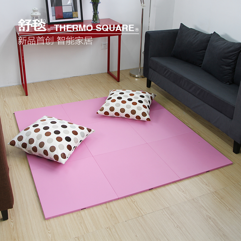 舒毯皮纹面拼接式儿童爬行加热垫电热垫发热垫宠物地暖垫电暖炕