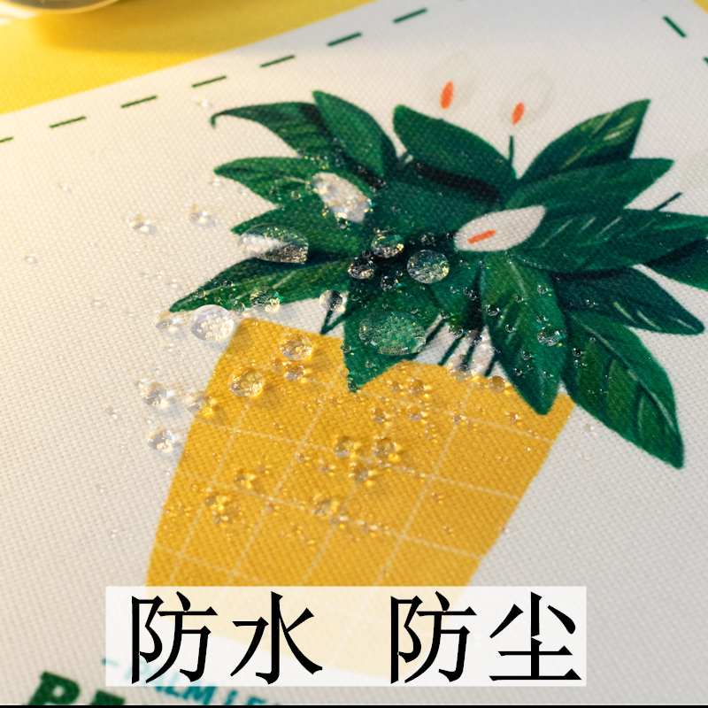 床头柜盖布防尘布罩打印机罩套咖啡机冰柜盖布洗衣机冰箱桌布方巾