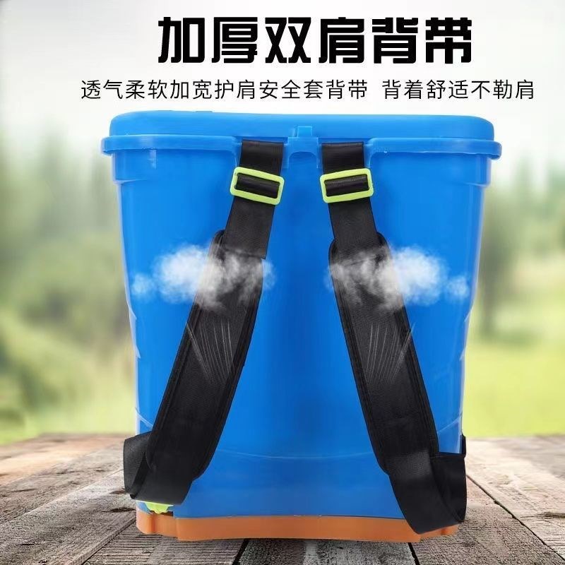 德国进口电动施肥器鱼塘投饵机超轻锂电款撒肥器撒化肥机龙虾投饵