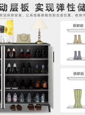 木鞋柜家用门口0大容量入玄关柜户一体收纳223新款实爆B216D款储