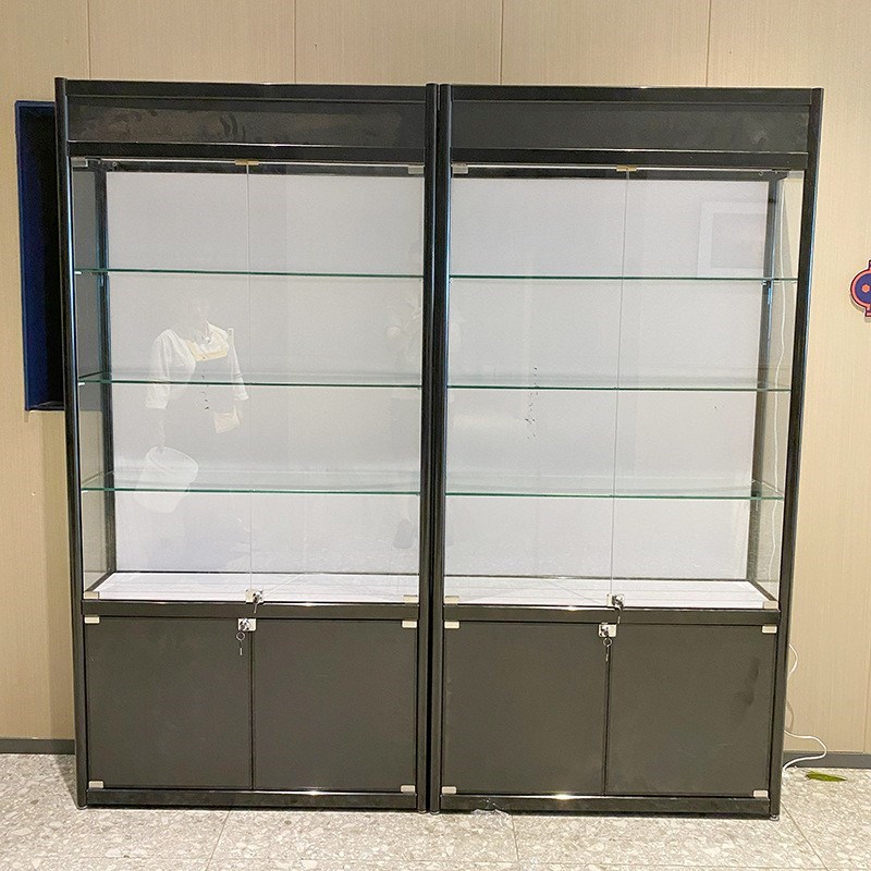 珠宝展柜办公室玻璃展示柜饰品陈列柜子货架产品柜展厅样品展示架