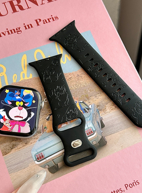 个性路西法适用苹果手表表带iwatchs11/10/9硅胶Apple/Ultra黑SE