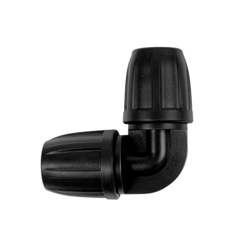 自动浇花912螺纹弯头8/11园林90度弯头水管接头812带锁扣弯头