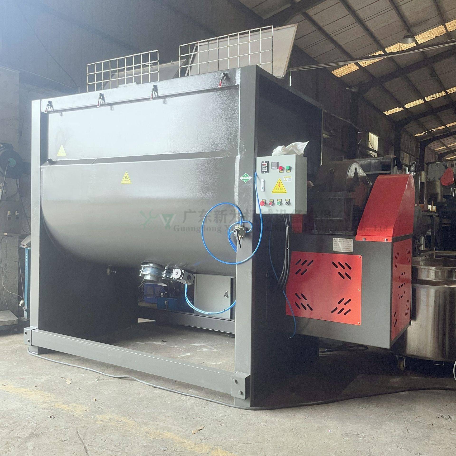 广东供应304不锈钢拌料桶化工干粉卧式搅拌机食品粉体混合设备