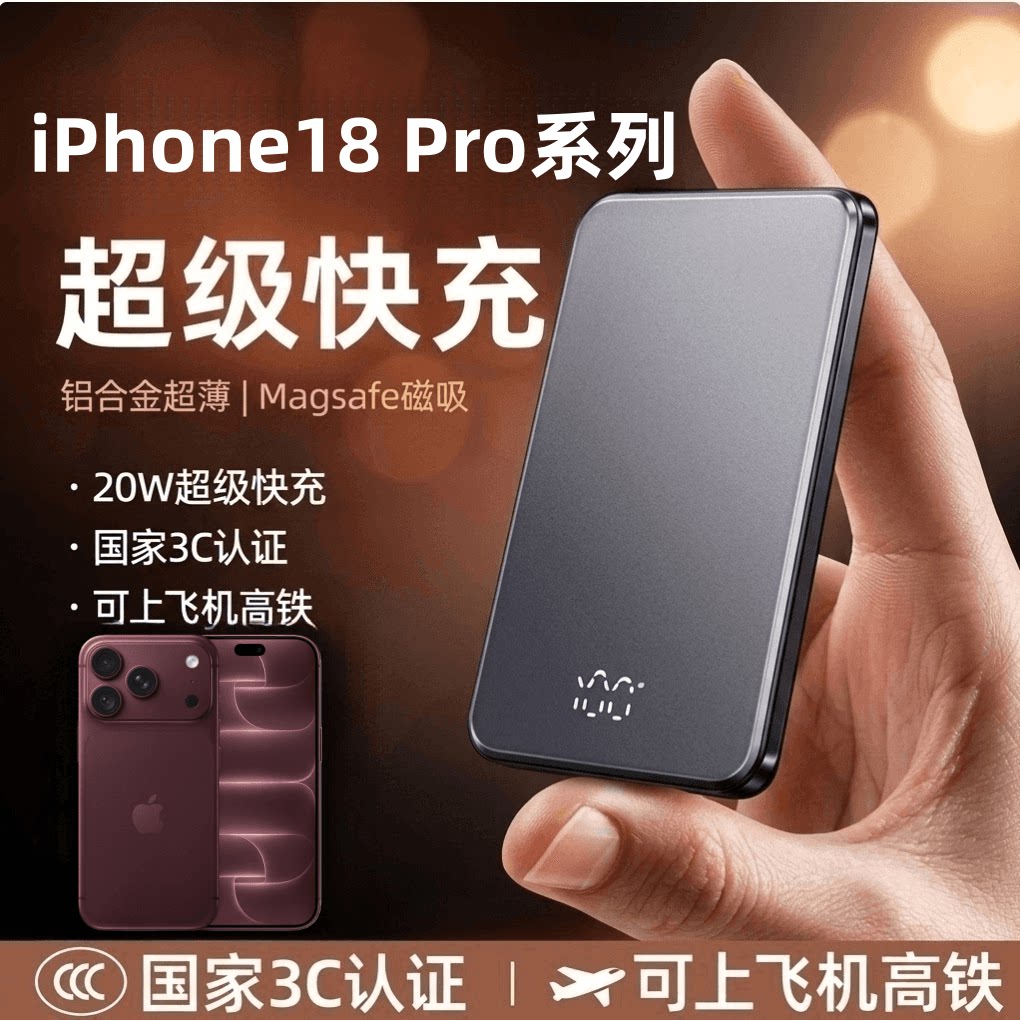 iphone18promax磁吸充电宝