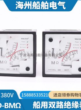 监测II表电阻8V3V双路绝缘报警绝缘J船用-兆欧表9M0BΩ220BFD6D-