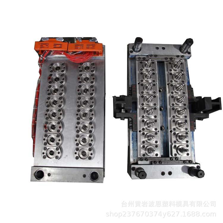 12腔/24腔/48腔免剪短尾巴瓶胚模具针阀气封点浇口瓶胚模具