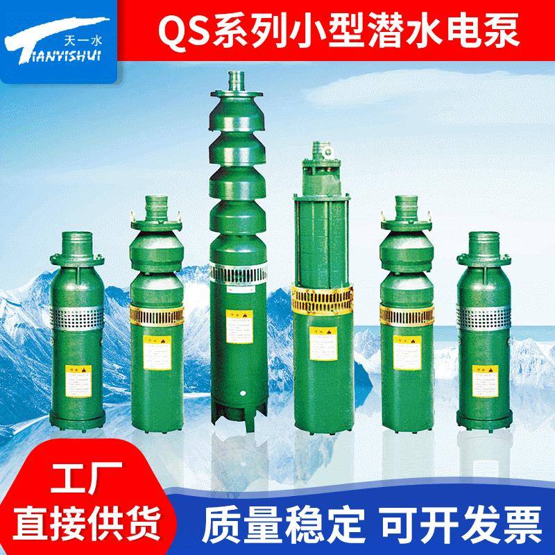厂家供应QS系列小型潜水电泵铸铁喷泉工程潜水泵现货销售喷泉泵