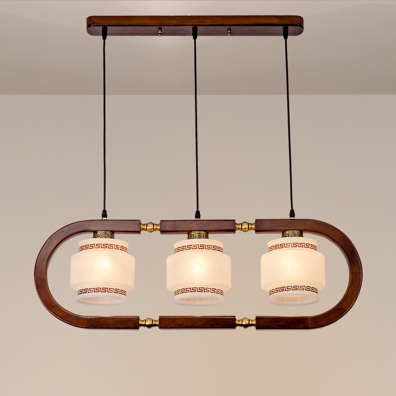 中式餐厅吊灯实木复古中国风小吊灯新中式禅意客厅古典书房吊灯具