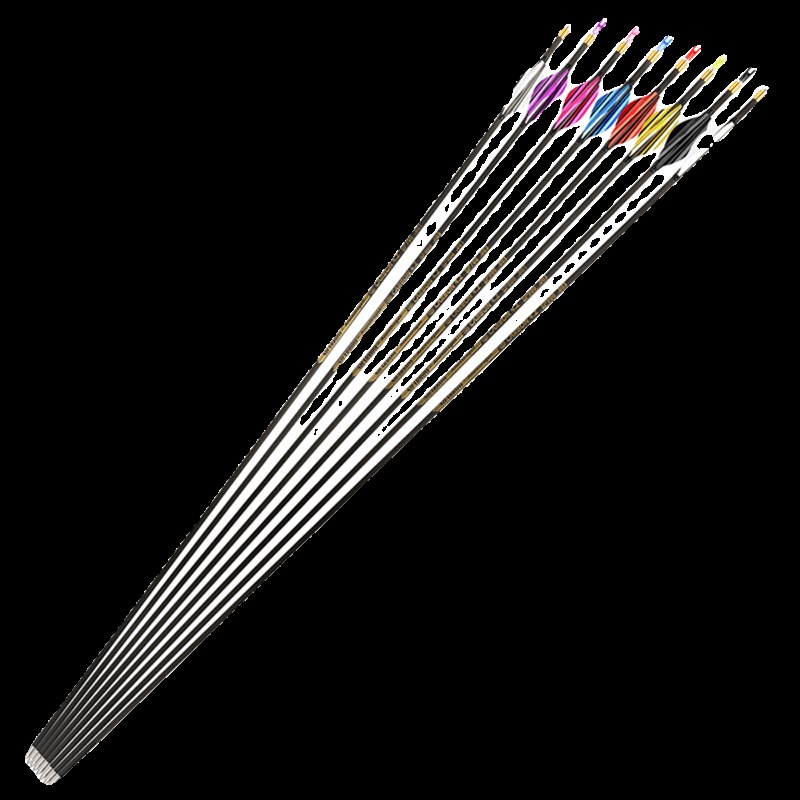 螺旋羽4.2千一千三碳素箭反曲弓复合弓竞技比赛练习射准纯碳箭支