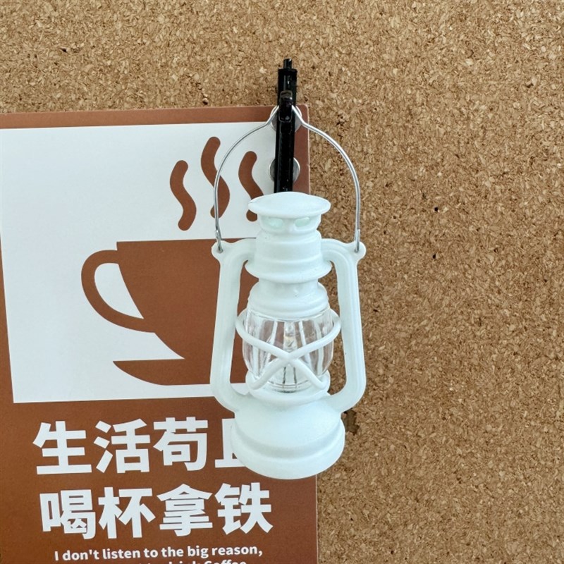 1个装发光露营灯图钉油灯软木留言板软木钉毛毡照片墙图钉工字钉