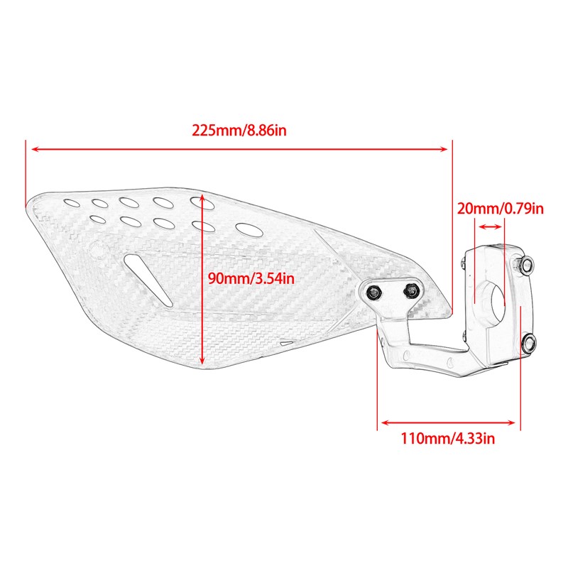 越野摩托车沙滩车改装护手彩色防摔挡风通用前挡风护手罩配件
