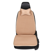 夏季 通用三件套无靠背荞麦壳免绑车座垫透气 冰丝汽车坐垫单片四季