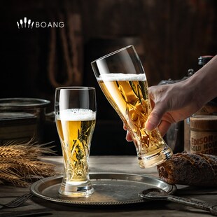 2025新款啤酒杯稀奇古怪大容量精酿扎啤杯家S用2只轻奢英雄杯