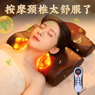 颈椎专用按摩器按摩枕腰部背部肩颈仪家用多功P能揉捏脖子神器劲
