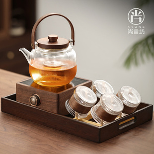 2m024新款 电陶炉煮茶器套装 家用茶具加厚耐高温玻璃烧水煮茶专用