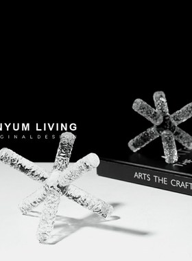 现代轻奢儿童g房装饰创意水晶冰棱形状摆件家居工艺品软装饰品摆